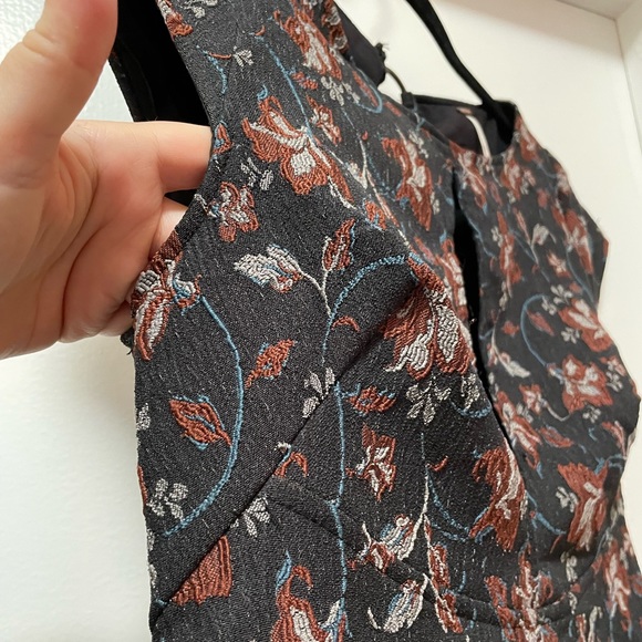 Free People Structured Floral Mini Dress - Picture 7 of 16